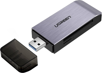 Кардрідер Ugreen USB 3.0 SD / micro SD / CF / MS Grey (6957303855414)