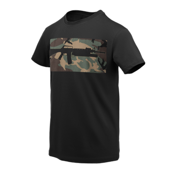 Футболка тактична Helikon-Tex® Бавовна 2XL T-shirt 16/203 combo Black/Multicam (TS-COM-CO-0103A-B07-XXL)