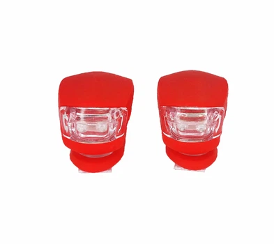 Мигалка LED біле та червоне світло силіконовий червоний корпус жабка (G0001488)