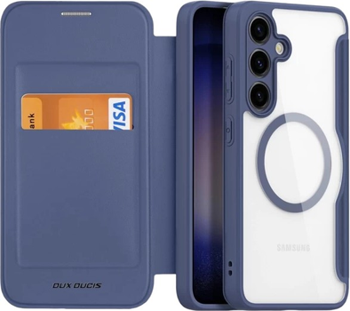 Чохол Dux Ducis Skin X Pro для Samsung Galaxy S24 Plus з магнітним кільцем Blue (6934913021668)