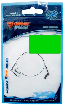 Повідець Ukrspin Orange Spin 1x7 14см 6кг(12lb)/0.3мм (1590-02-79)
