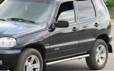 Боковые пороги подножки труба на Chevrolet Niva Bertone 10- d60х1,6мм Шевроле Нива ST4944