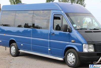 Бічні пороги підніжки майданчики для LWB Volkswagen LT 35 96-06 d60х1,6мм Фольксваген ЛТ 35 ST6262