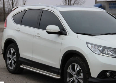 Боковые пороги подножки площадки на HONDA CR-V 12-16 d60х1,6мм Хонда СРВ ST5259