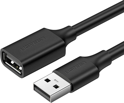 Кабель-подовжувач Ugreen USB Type-A to Type-A 2 m Black (6957303813162)