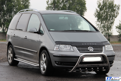 Боковые пороги подножки площадки на Volkswagen Sharan 1 99-09 d60х1,6мм Фольксваген Шаран ST6272