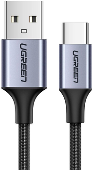 Кабель Ugreen US288 USB-A to USB Type-C QC3.0 0.5 m Black (6957303804382)