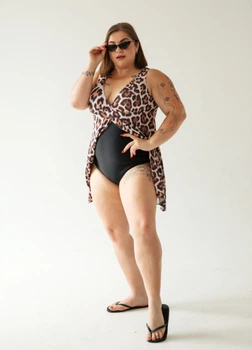 Купальник - платье ODS Swimdress Леопард S