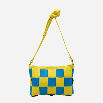 Сумка кросс-боди через плечо женская из натуральной кожи средняя ARTiS Bags 1764 5718-7304 Желтая (6501014059)