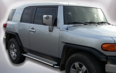 Боковые пороги подножки площадки на Toyota FJ Cruiser 06-14 d60х1,6мм Тойота ФДЖ Крузер ST6097