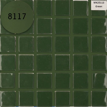 Мозаика АкваМо зеленая MK25113 Green 31.7х31.7 стеклянная для ванны, душевой,кухни,хамама за 1 ШТ