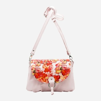 Сумка кросс-боди через плечо женская из натуральной кожи маленькая ARTiS Bags 694 150-7041 Розовая (6501014288)