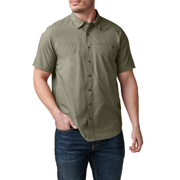 Сорочка тактична 5.11 Tactical Wyatt Short Sleeve Shirt Sage Green L (71203-831)