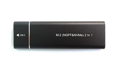 Карман для SSD M2 NVME PCIe + NGFF SATA 2 в 1 USB3.1 — Type-C SATA,PCIe, черный