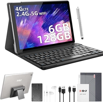 Планшет 10" Full HD Xgody P60 Pro 6/128Gb 4G 2-SIM 8 ядер Android 12 8000 mAh Серый
