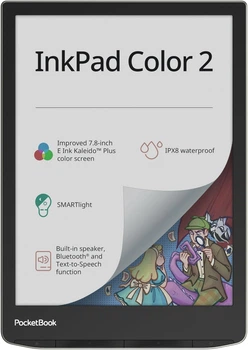 Электронная книга 7.8" PocketBook InkPad Color 2 32GB Moon Silver (PB743C) g1