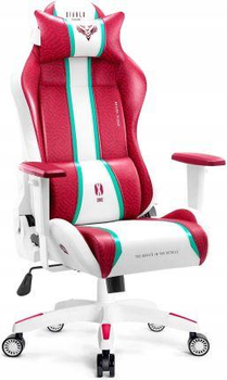 Комп'ютерне крісло для геймера Diablo X-One 2.0 King Size White-Pink