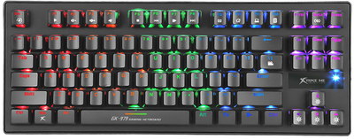 Клавіатура Xtrike ME GK-979 5 colors-LED Mechanical Red Switch USB Black (GK-979)