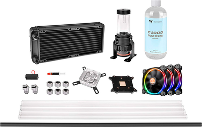 Водяное охлаждение Thermaltake Pacific M240 D5 Hard Tube Water Cooling Kit (CL-W216-CU00SW-A)