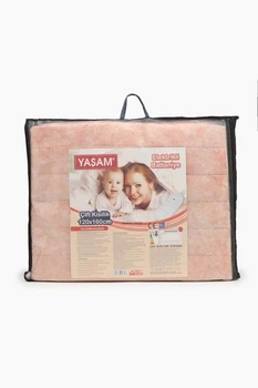 Электропростынь теплая простыня с подогревом Yasam 120х160 см Байка Персиковый