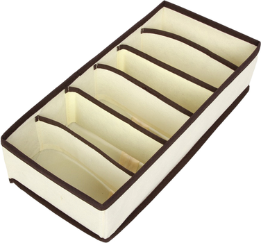 Органайзер для хранения белья Jellyn 6 ячеек Beige (103408)