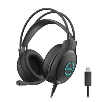Наушники A4Tech Fstyler FH300U Black, микрофон, USB