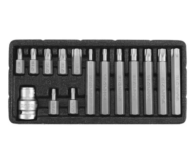 Набір біт з утримувачем 15 шт. YATO YT-0417