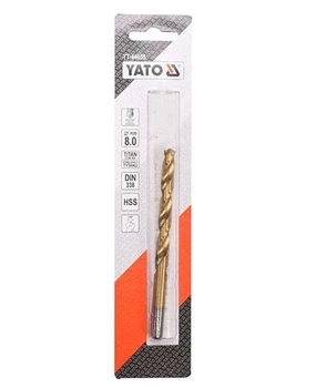 Сверло по металлу YATO HSS-TiN 8.0x117мм YT-44658