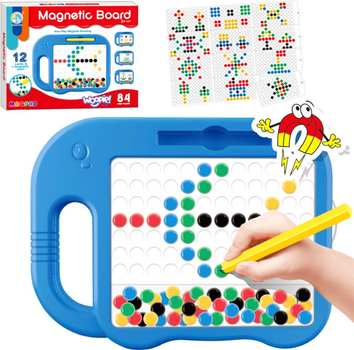 Магнітна дошка-мозаїка Woopie Montessori MagPad Слоник 12 шт (2304326948144)