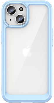 Etui Hurtel Outer Space z elastyczną ramką do iPhone 15 Blue (9145576279588)