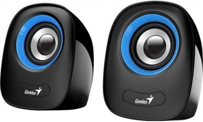 Акустическая система Genius P-Q160 2.0 USB-A с разъемом mini-jack синий (ERC-31730027403)