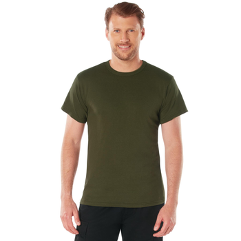 Футболка армейская тактическая ROTHCO USA оливковая Poly/Cotton Olive Drab M