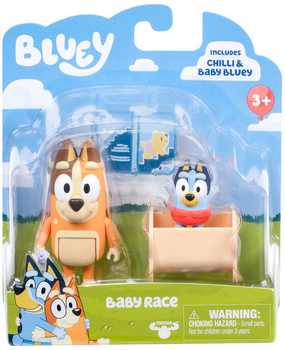 Zestaw Moose Bluey Baby Bluey I Chilli 2 figurki Chilli + Baby Bluey 6.4 cm (0630996176160)