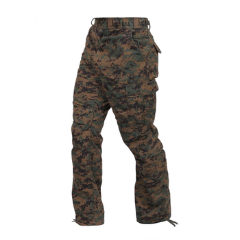 Штани Rothco тактичні десантні цифровий камуфляж Vintage Paratrooper Pants Woodland Digital Camo L