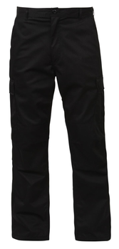 Штани Rothco тактичні Карго Relaxed Fit Zipper Fly BDU Pants чорний L