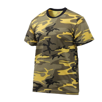 Футболка армійська тактична камуфляжна ROTHCO USA Stinger Yellow Camo 2XL