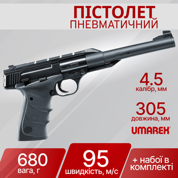 Пистолет пневматический Umarex Browning Buck Mark URX 4,5 мм 2.4848