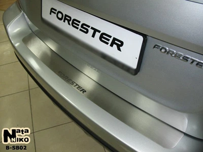Накладка на бампер Subaru Forester III 2008- без загиба NataNiko B-SB02
