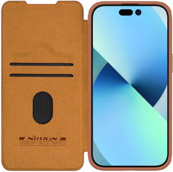 Чохол-книжка Nillkin Qin Pro Leather для Apple iPhone 15 Plus Brown (6902048265240)