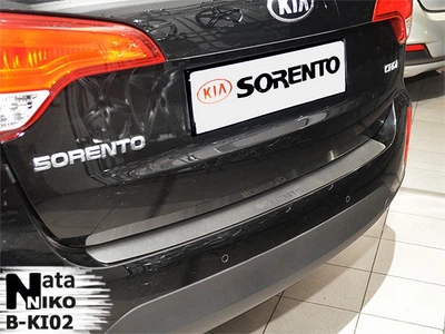 Накладка на бампер Kia Sorento II 2010- без загину NataNiko B-KI02