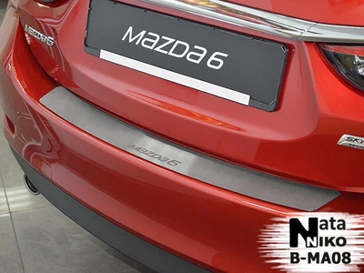 Накладка на бампер Mazda 6 III 2013- без загиба NataNiko B-MA08