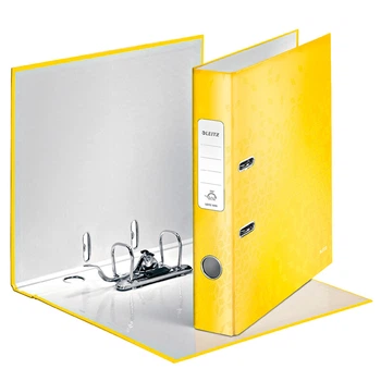 Папка регистратор 5 см LEITZ WOW 180 желтый (1006-00-16) 4002432394760