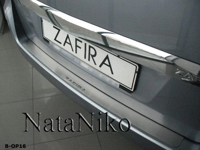 Накладка на бампер Opel Zafira B 2005- без загиба NataNiko B-OP16