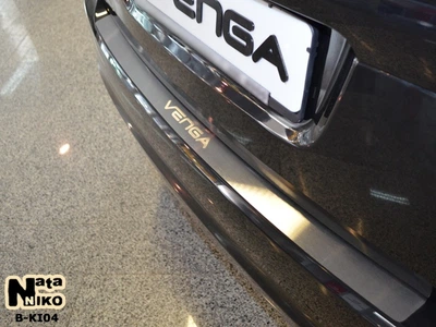 Накладка на бампер KIA Venga 2010- без загиба NataNiko B-KI04