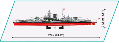 Klocki konstrukcyjne Cobi Pancernik Tirpitz 2810 elementów (5902251048396)