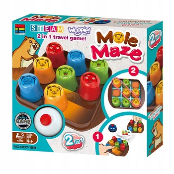 Настольная игра Woopie Mole Maze кротовый лабиринт развивающая игра в крестики нолики 48556