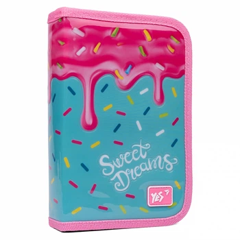 Пенал твердий YES одинарний без клапана HP-02 Sweet cream