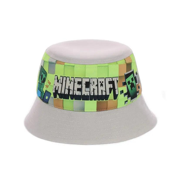 Дитяча панама із сіткою Майнкрафт (Minecraft) 52-54 см Сірий