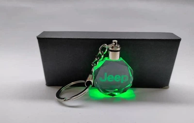 Брелок автомобільний на ключі Джип GF авто брелок з логотипом Jeep з підсвічуванням (R051072)