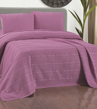 Плед-покрывало вафельный Zastelli Rose Waffle 160х220 см хлопок